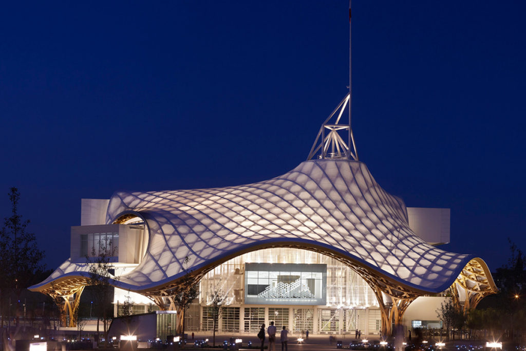 Mái che bạt căng bảo tàng nghệ thuật Pompidou Metz | Nguồn ảnh: Didier Boy De La Tour