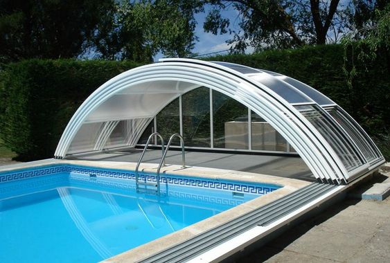 Mái che bạt căng hồ bơi 4 bạt căng hồ bơi mái che di động