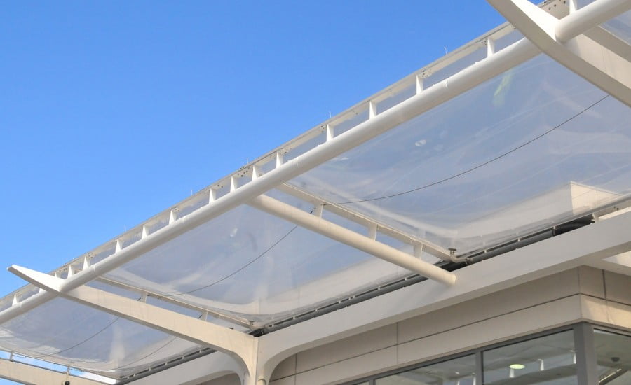 Ứng dụng ETFE dạng đệm khí sau khi được lắp đặt hoàn chỉnh.