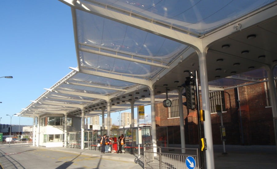 Ứng dụng ETFE tại trạm chờ xe buýt