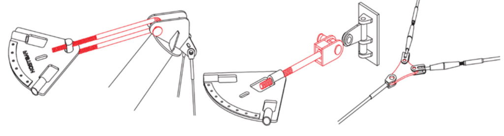 Một số chi tiết bạt căng hệ cáp nối cơ bản_Link Cable