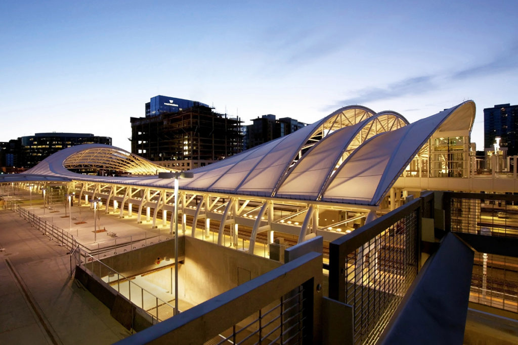 Denver station_Mái che bạt căng nhà ga Denver