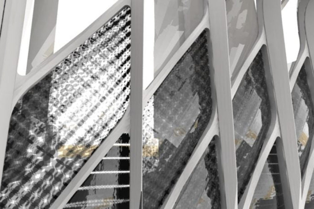Hoa văn ETFE mang hiệu ứng thẩm mỹ sáng tạo