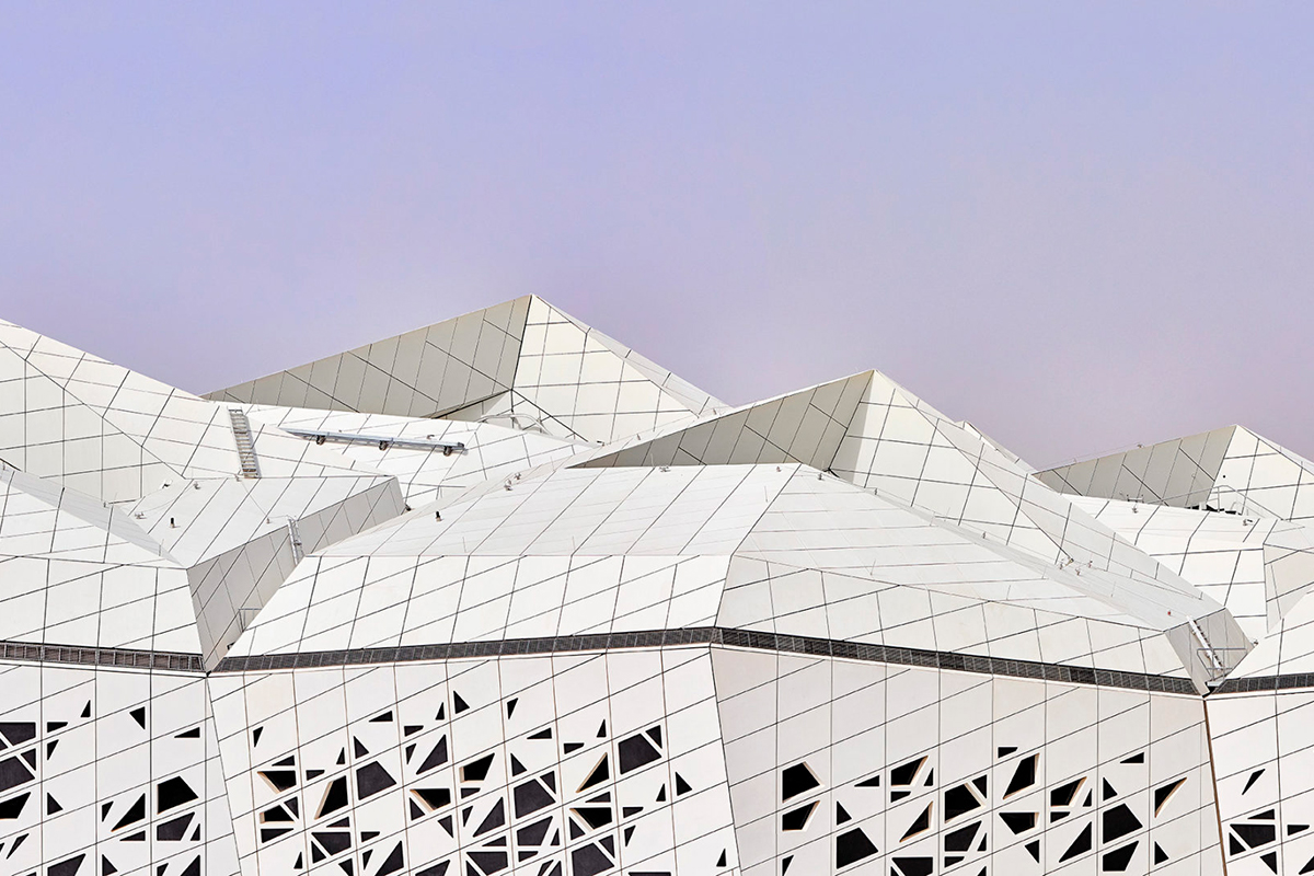 King Abdullah_Zaha Hadid_Mái che bạt căng trung tâm nghiên cứu 1