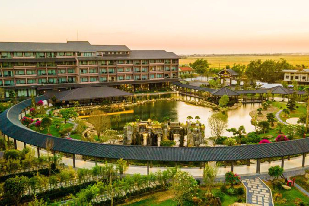 Thi công mái che bạt căng Huế - Mái che khu nghỉ dưỡng resort | Nguồn ảnh: Internet