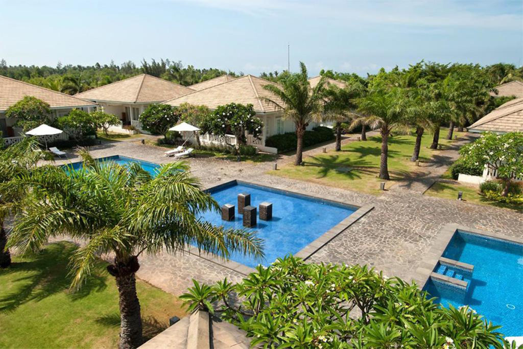 Thi công mái che bạt căng Mũi Né Phan Thiết - mái che chòi nghỉ hotel & resort