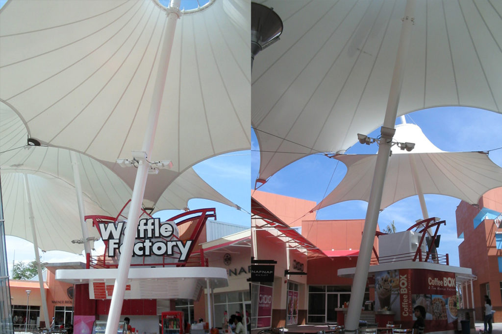 Mái che hình chóp | Cấu Trúc Tensile Fabric Cơ Bản 5 Mái che hình chóp_tensile fabric conical shapes_Outlet Premium 3