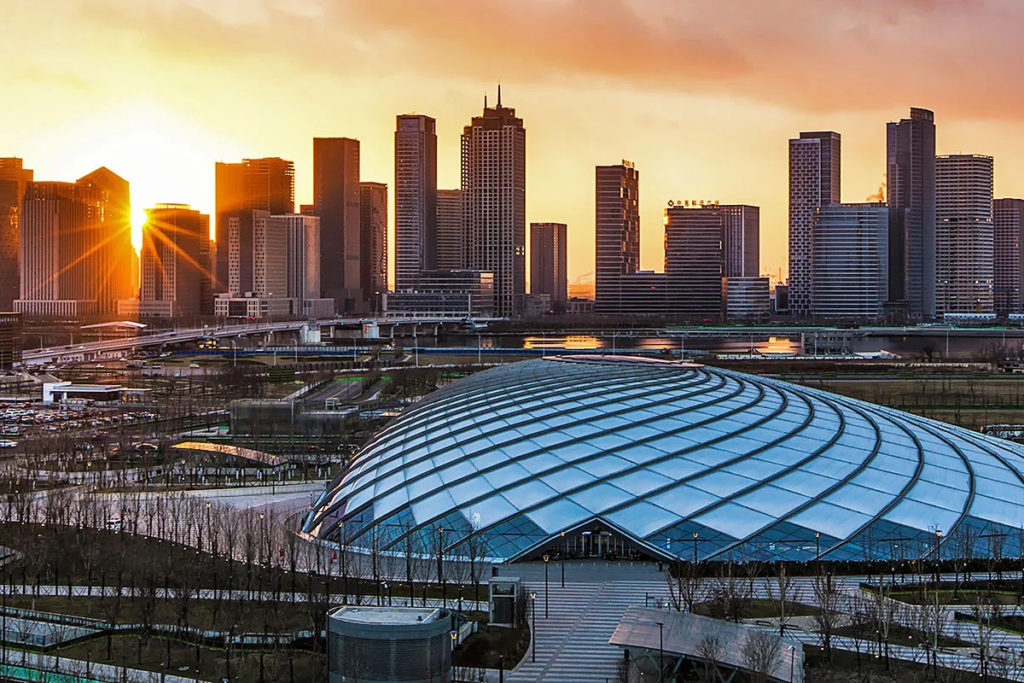 Thiết kế ấn tượng từ chất liệu màng căng ETFE với độ cong tối ưu