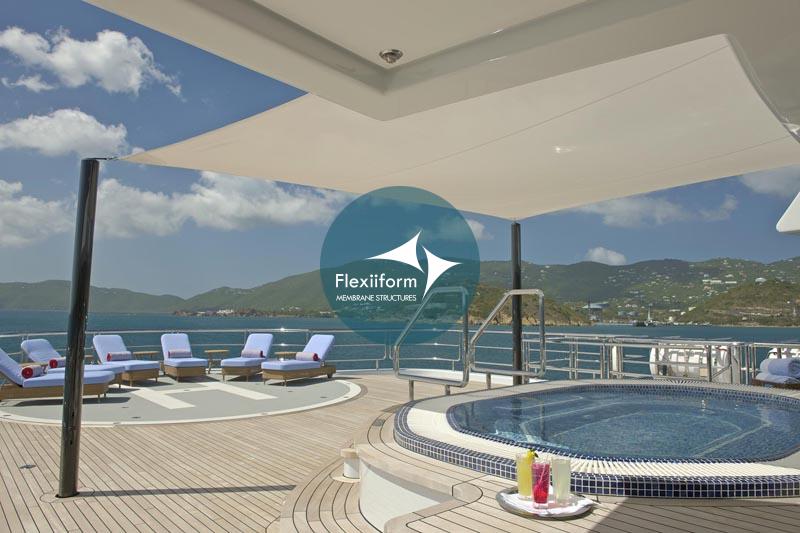 Thiết kế bạt căng: Mái che du thuyền với ưu điểm trọng lượng nhẹ | Nguồn ảnh: yachtforums