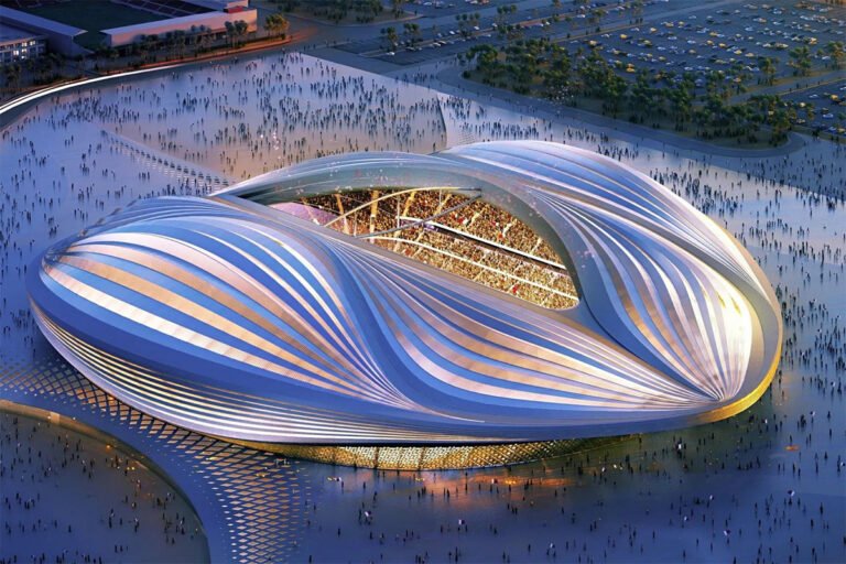 Phối cảnh sân vận động Al Wakrah của Zaha Hadid