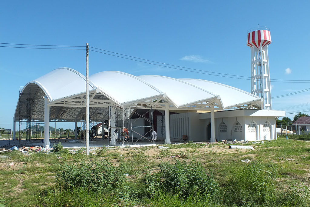 Mái vòm bạt căng | Cấu Trúc Tensile Fabric Cơ Bản 6 Mái vòm bạt căng_ tensile fabric_vaulted_Nara 4