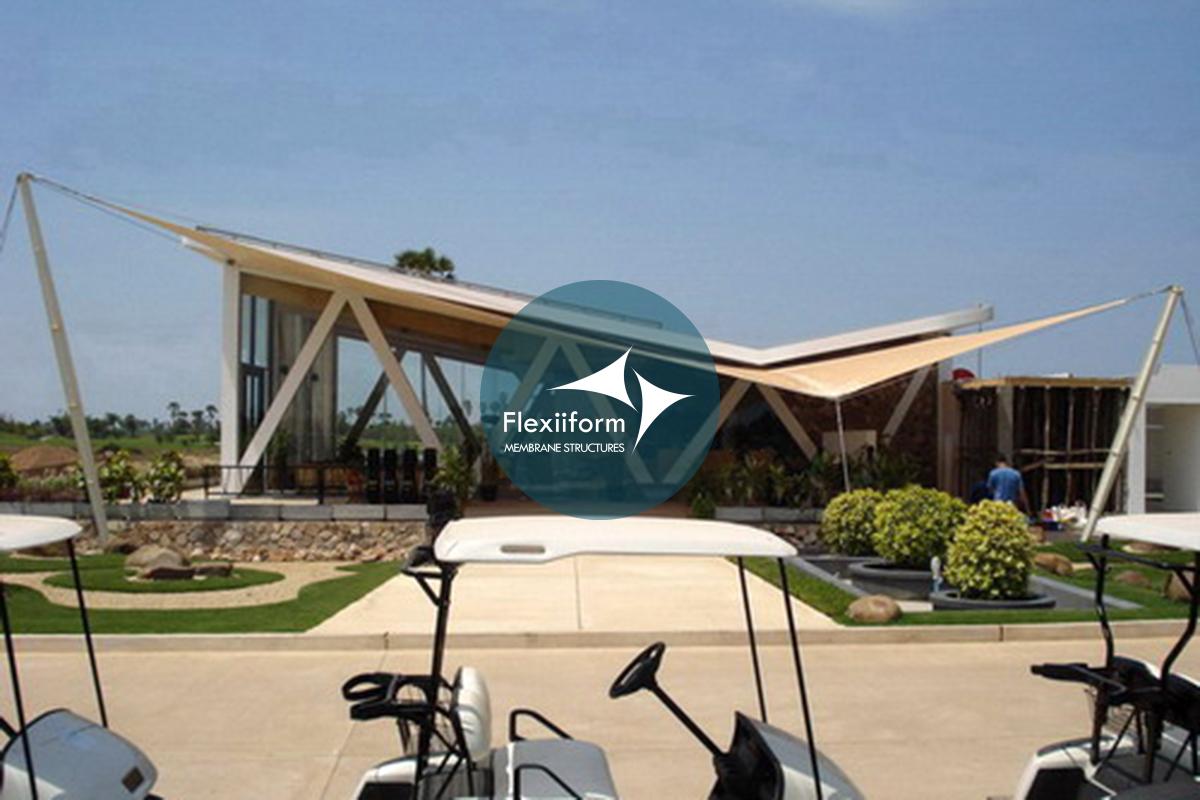 Angkor golf resorts_mái che bạt căng sân golf 2