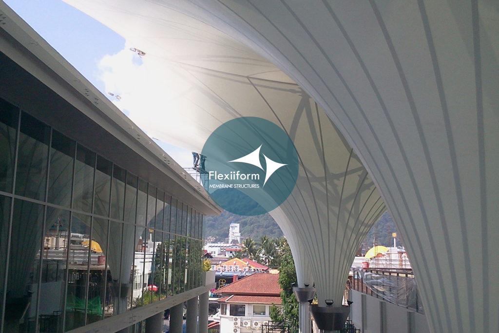 Tổng quan dự án mái che walkway tại Baansukhothai, Thái Lan.