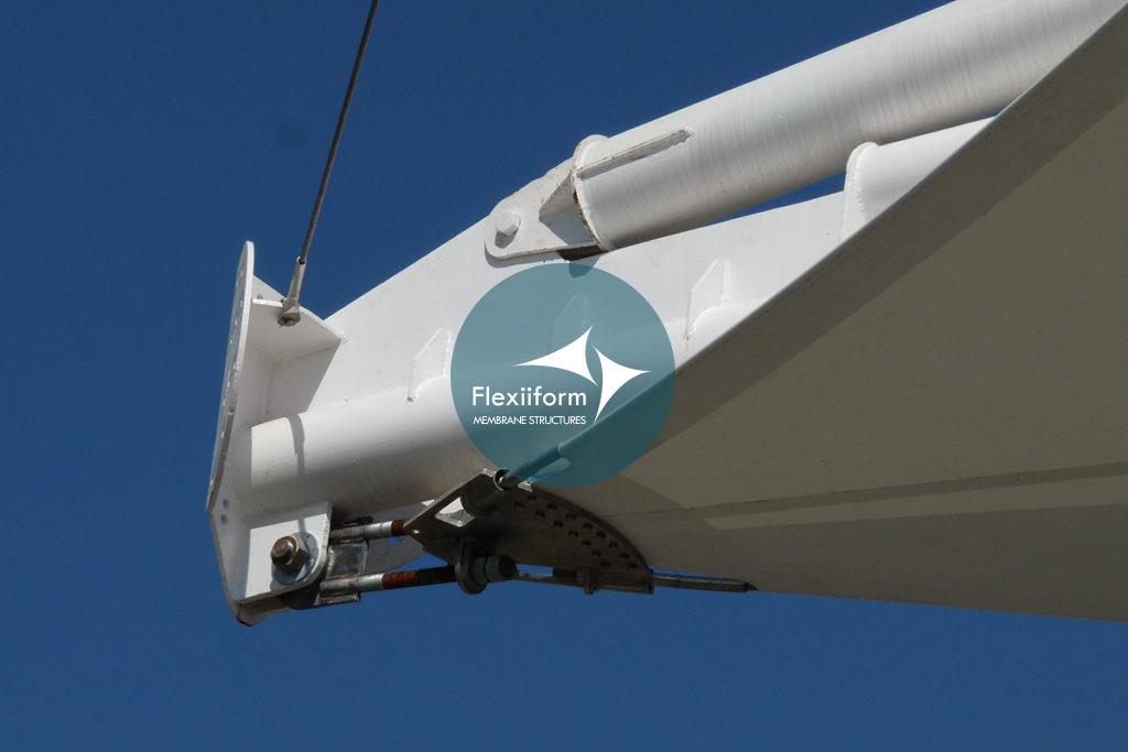 Kết cấu module liên kết bằng bu-lông của mái che chóp phễu.