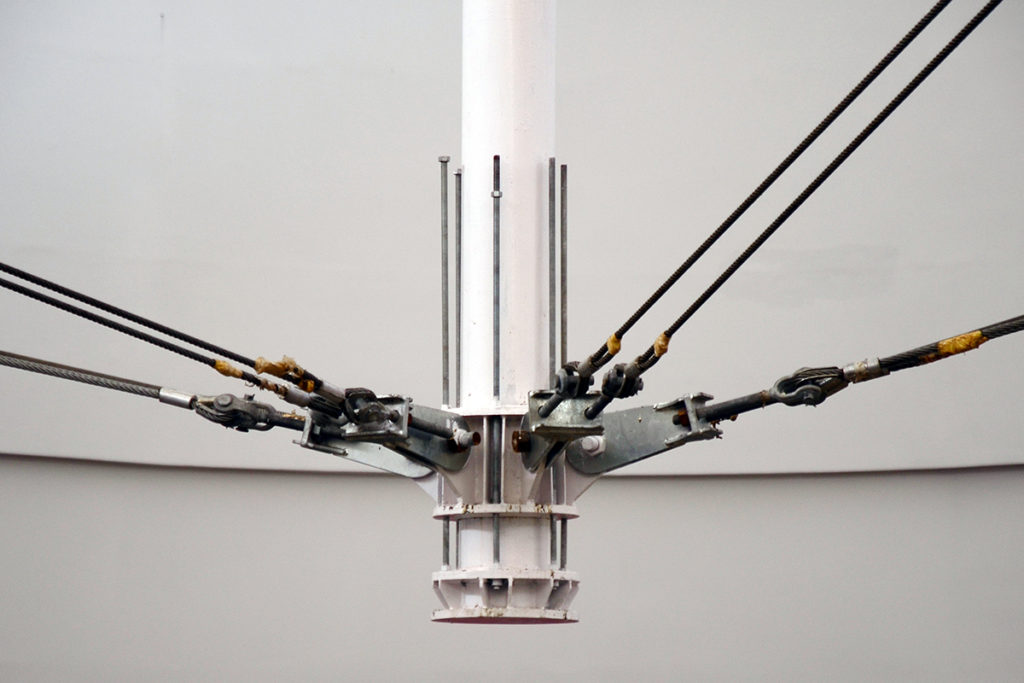 Mái che thông tầng CBS hoàn thiện.