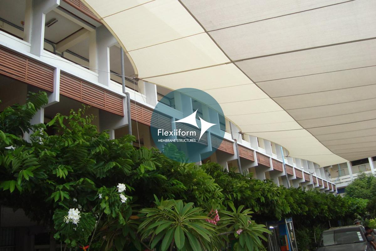 Child Center_Mái che khuôn viên trường 2