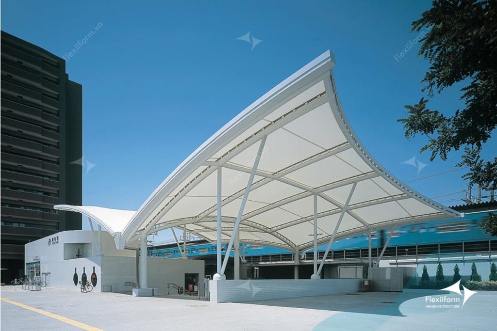 Mái che nhà ga nâng cao thẩm mỹ cảnh quan đô thị