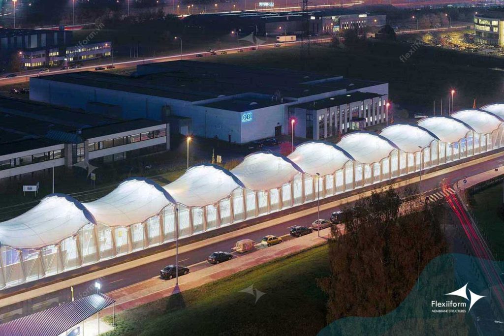 Mẫu thiết kế mái che nhà ga ấn tượng và hiện đại