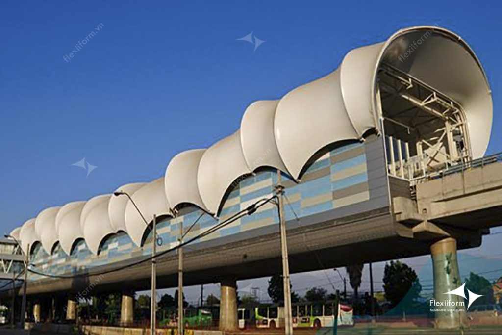 Mẫu mái che nhà ga Hà Nội, Việt Nam