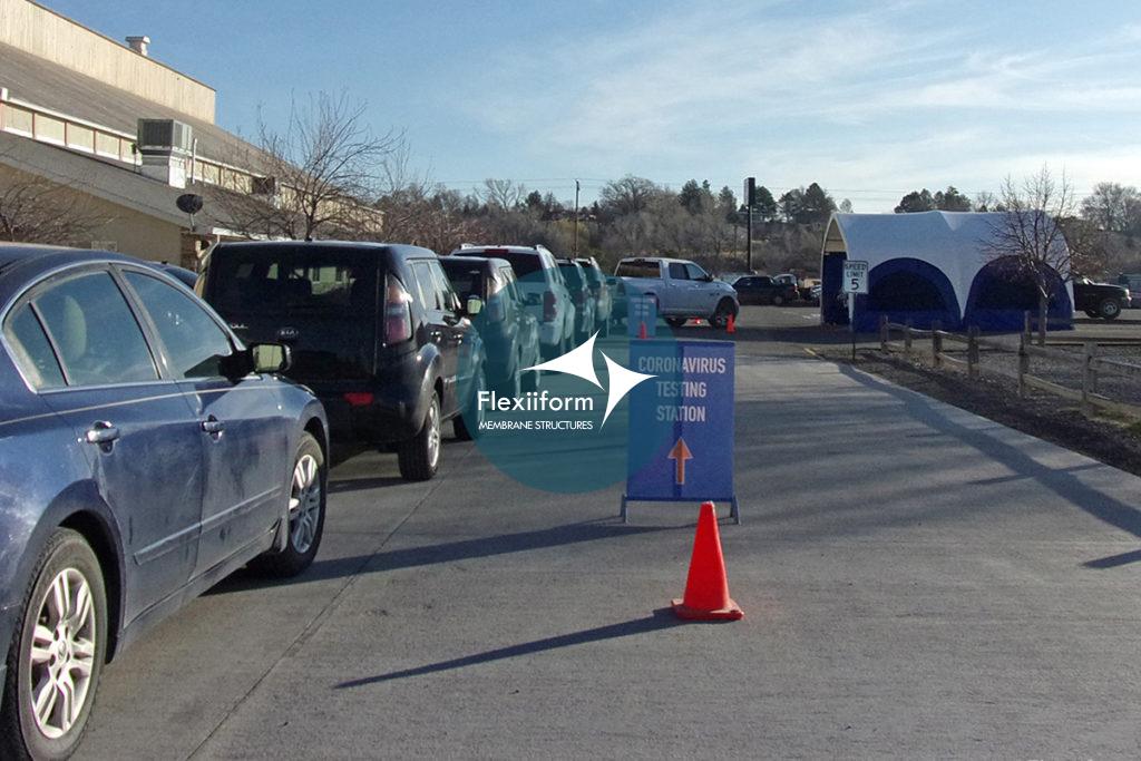 Phương án lắp đặt nhà bạt xét nghiệm Covid-19 từ AKS