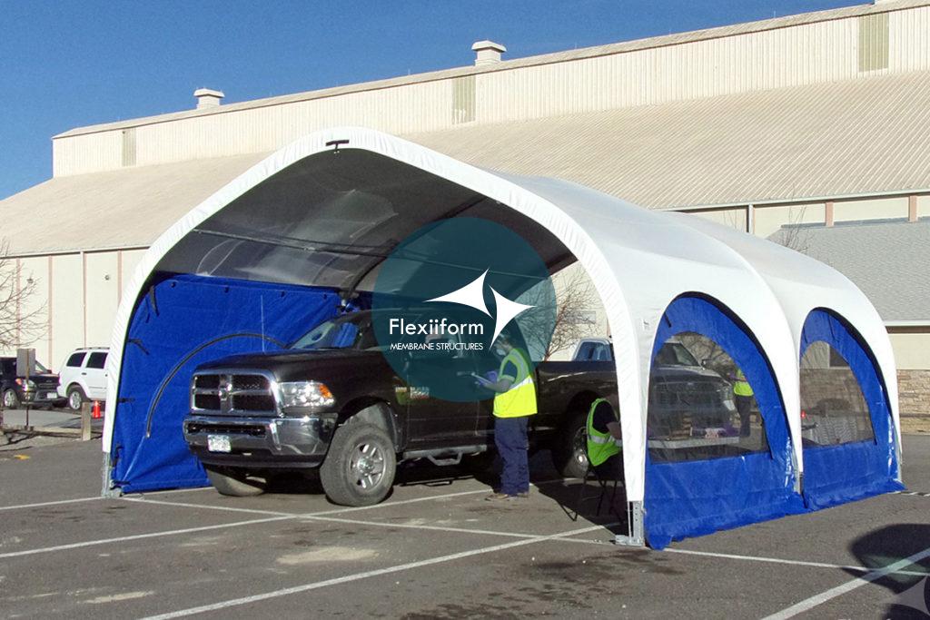 Phương án lắp đặt nhà bạt xét nghiệm Covid-19 từ AKS - ưu điểm linh hoạt