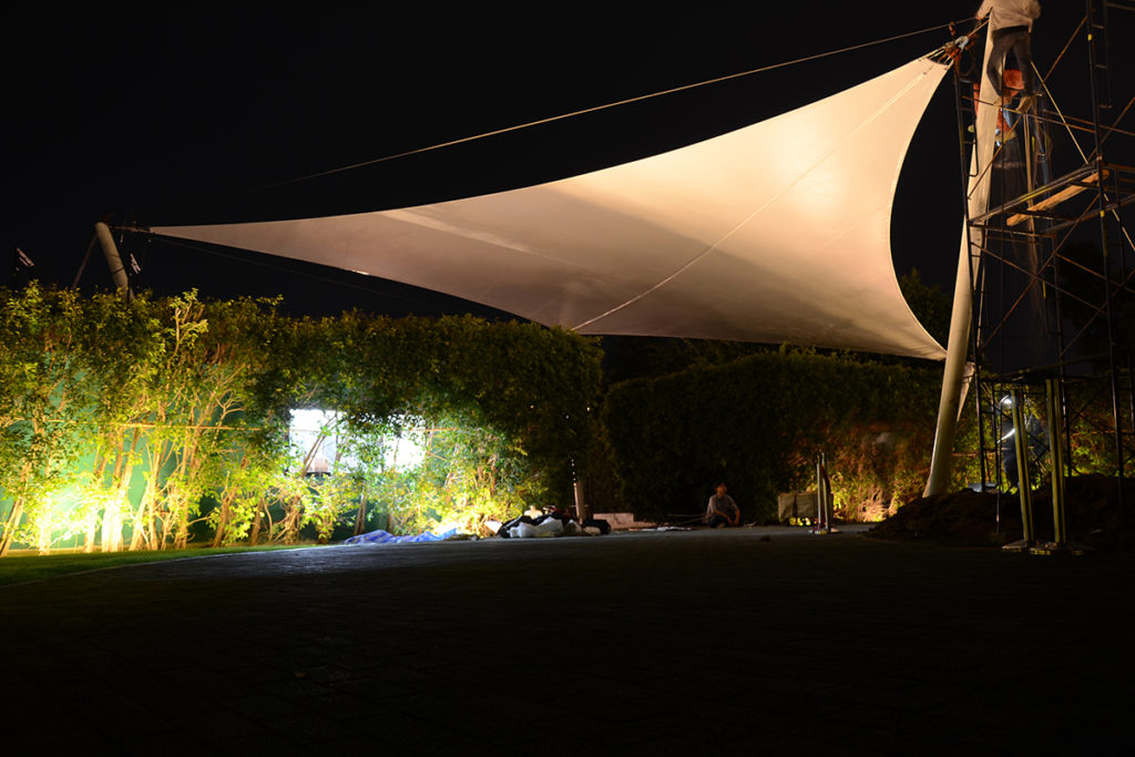 Mái che Drop-off hoàn thiện tại Sofitel SO Hua Hin.