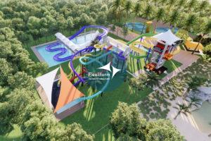 Theme Park Vietnam_Mái che công viên nước 1