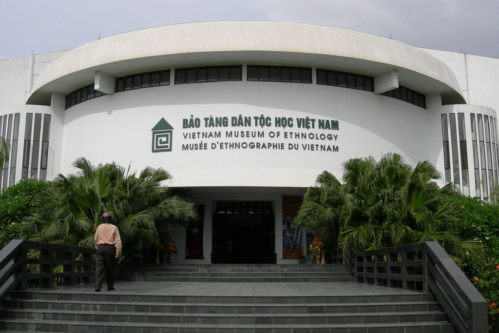 Thi công mái che bạt căng Hà Nội - Mái che sảnh chính Bảo tàng Dân tộc học Việt Nam