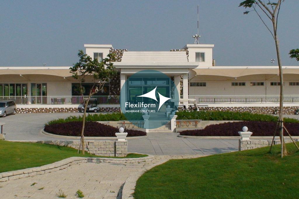Tổng quan dự án mái che sân golf tại Twin Doves Golf Club.