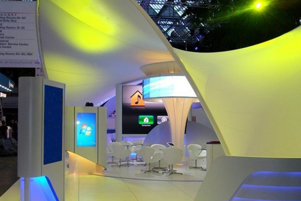 Mái che gian hàng triển lãm sáng tạo và thu hút