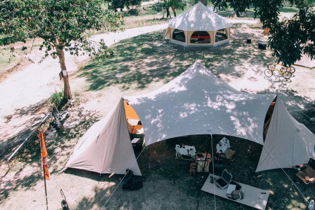 Thi công mái che bạt căng Đà Lạt Lâm Đồng - Lều nghỉ dưỡng Glamping tent