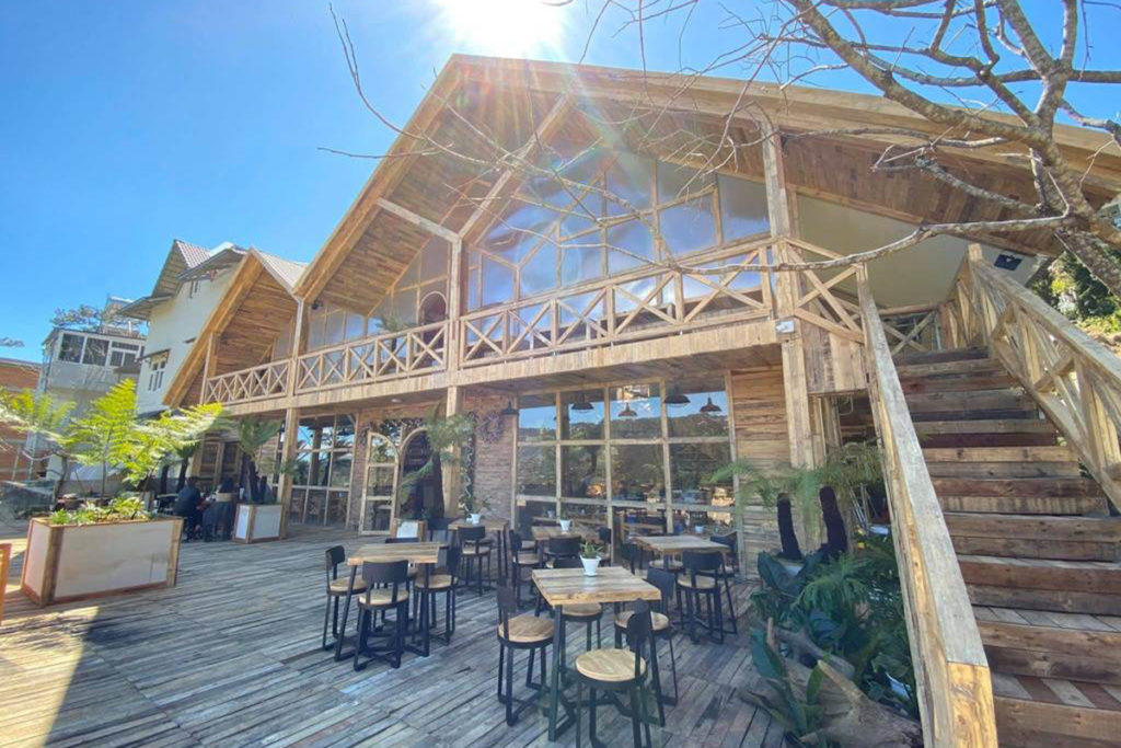 Thi công mái che bạt căng Đà Lạt Lâm Đồng - mái che quán cafe