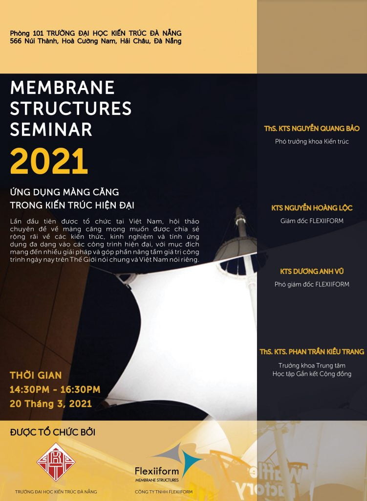 poster hội thảo chuyên đề tensile fabric