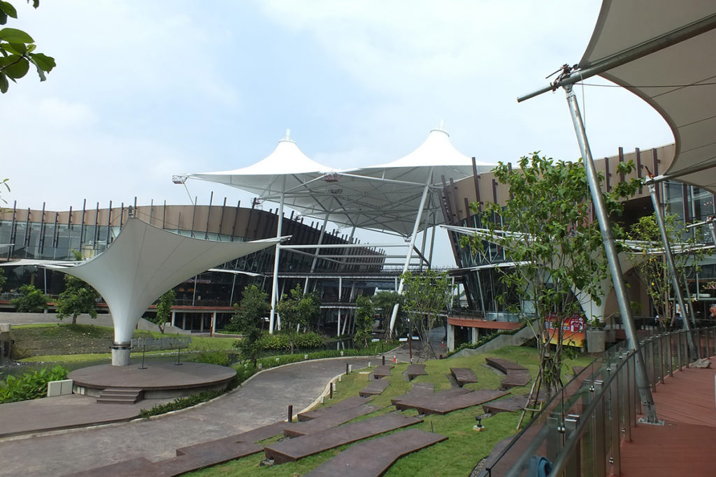 Mái che sáng tạo nghệ thuật mang cảm giác hiện đại tinh tế tại Promenade