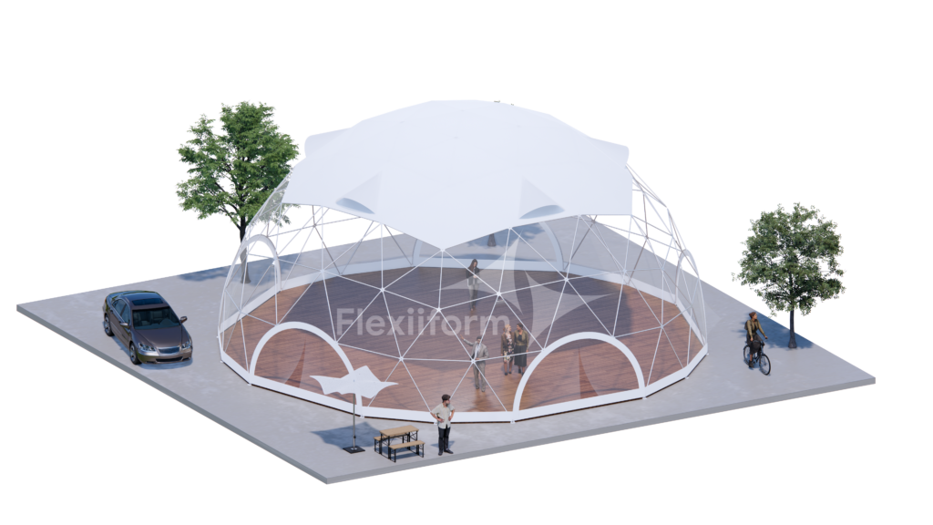 Bố trí nội thất Dome 15M_Nguồn ảnh: Flexiiform