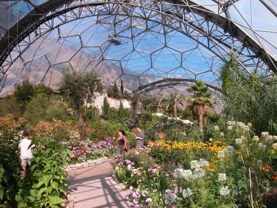 Geodesic Dome - Dự án vườn thực vật Eden (Cornwall, nước Anh)