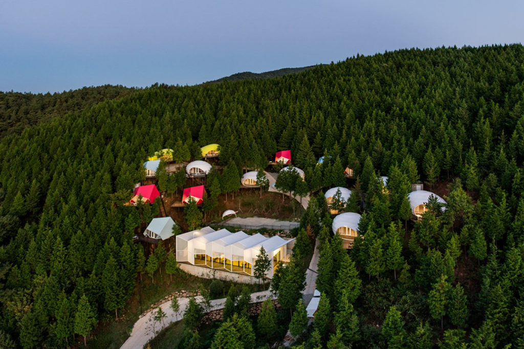 View tổng thể khu Glamping Resort SJCC