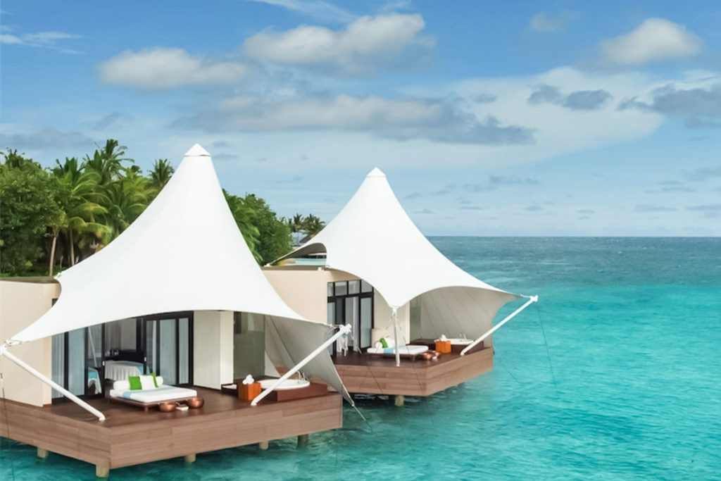 Mái che resort biển dạng Cone
