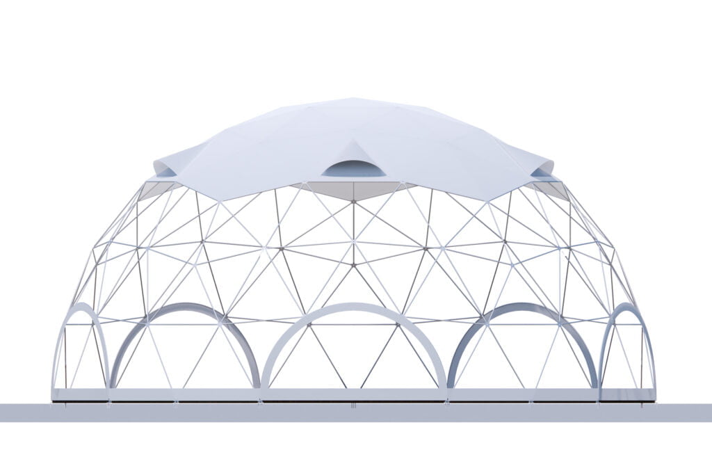 Phối cảnh khung Dome 12m FlexiiDome (hình tham khảo)