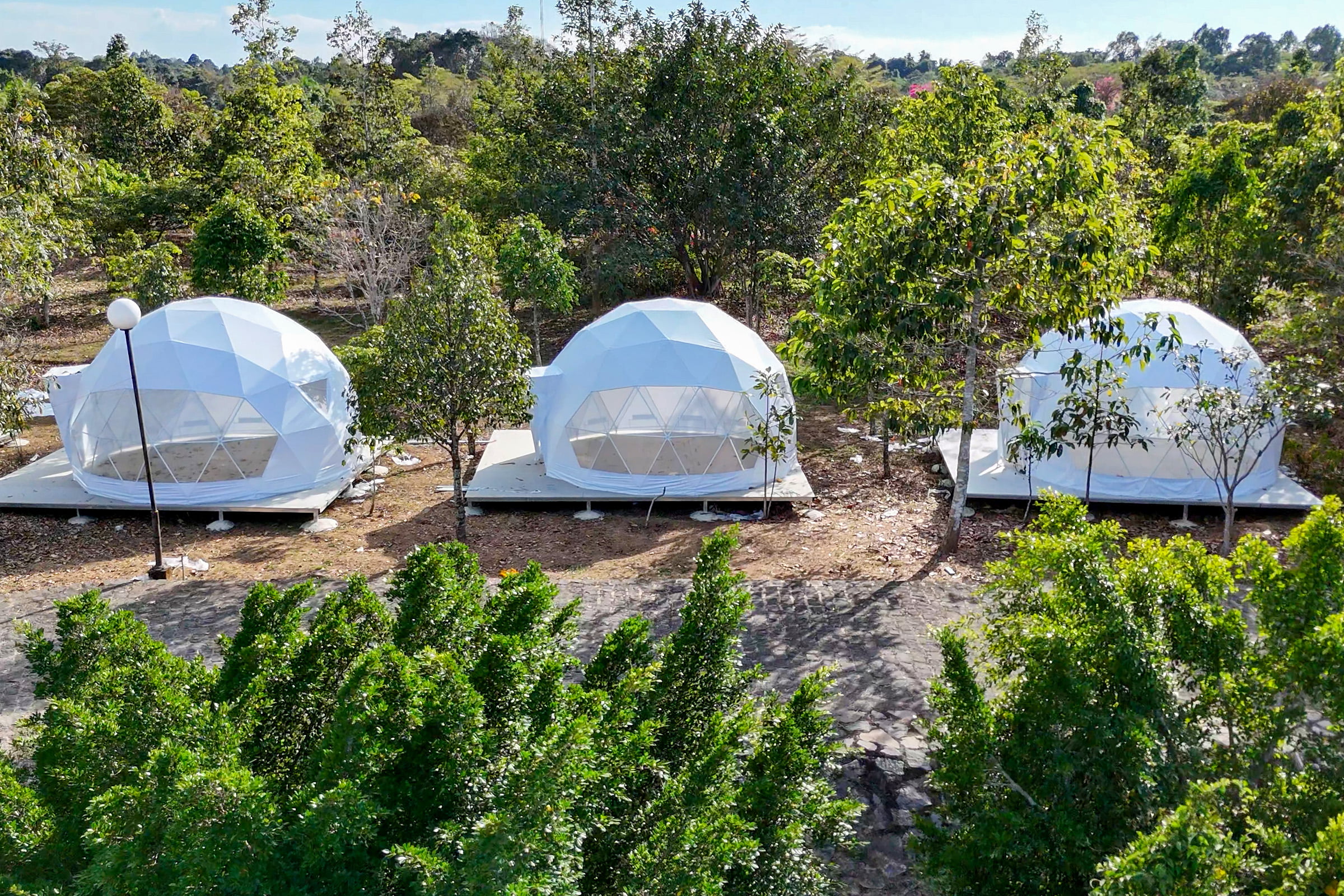 Thiết kế tinh giản, hoà mình với không gian thiên nhiên của Dome Tent, Đồng Nai