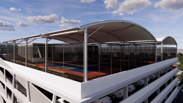 Flexiiform_tensile fabric_membrane structure_mái che sân pickleball_1