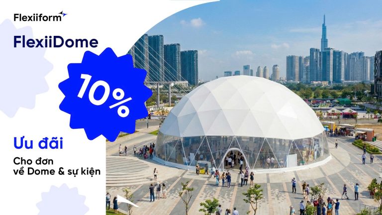 Ưu đãi giảm 10% dịch vụ thuê Dome nhân dịp ra mắt website