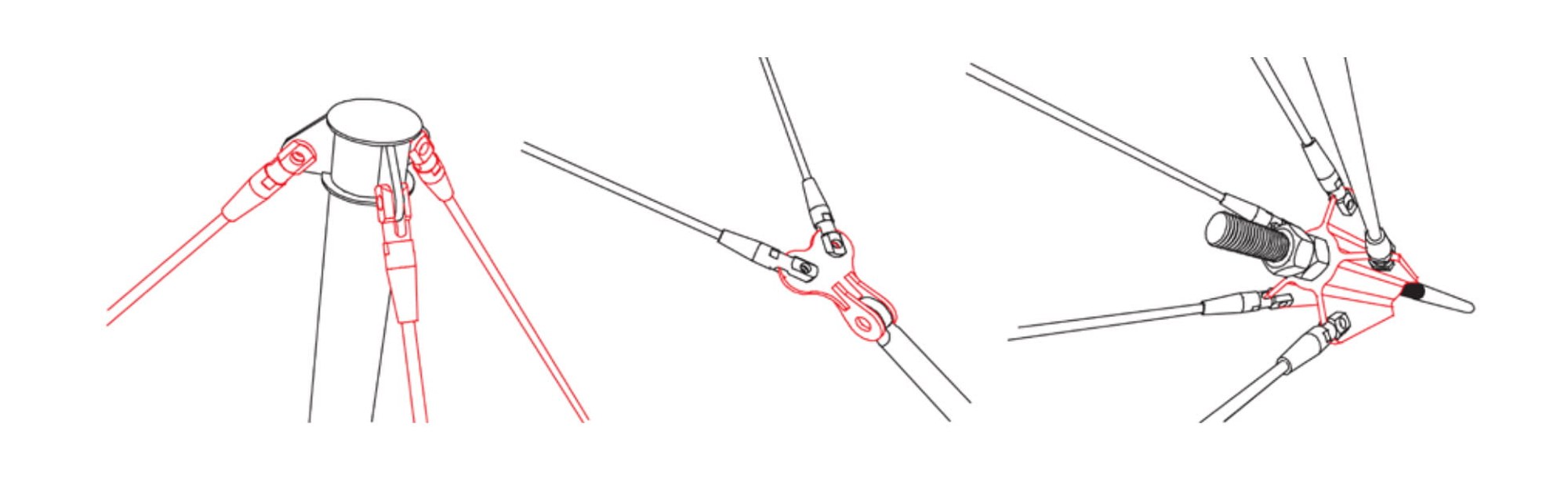 Details of tarpaulin and cable to fix the frame system_Tie down Head