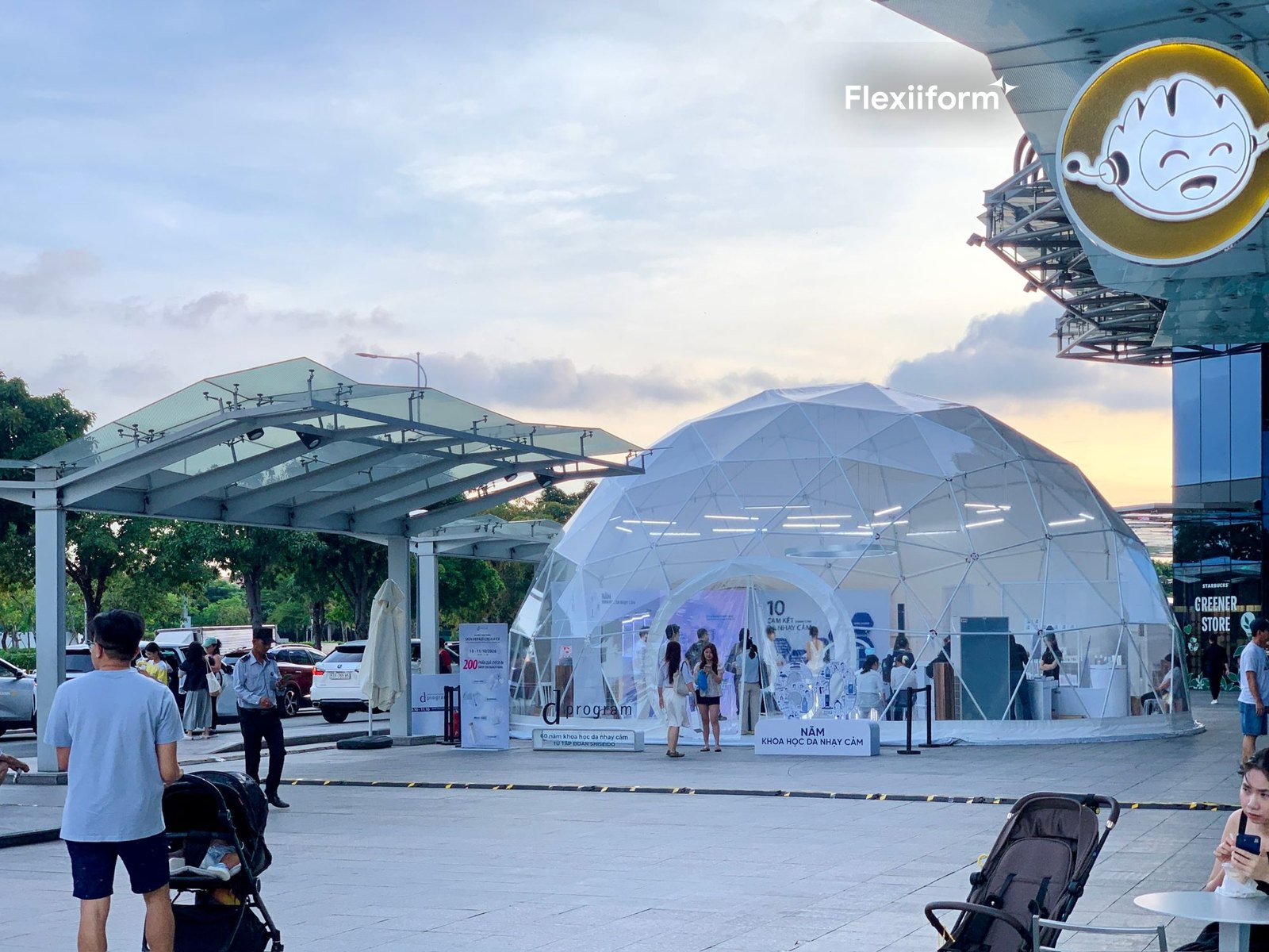Dự án thật: dome trong suốt trên quảng trường, Thiso Mall Sala