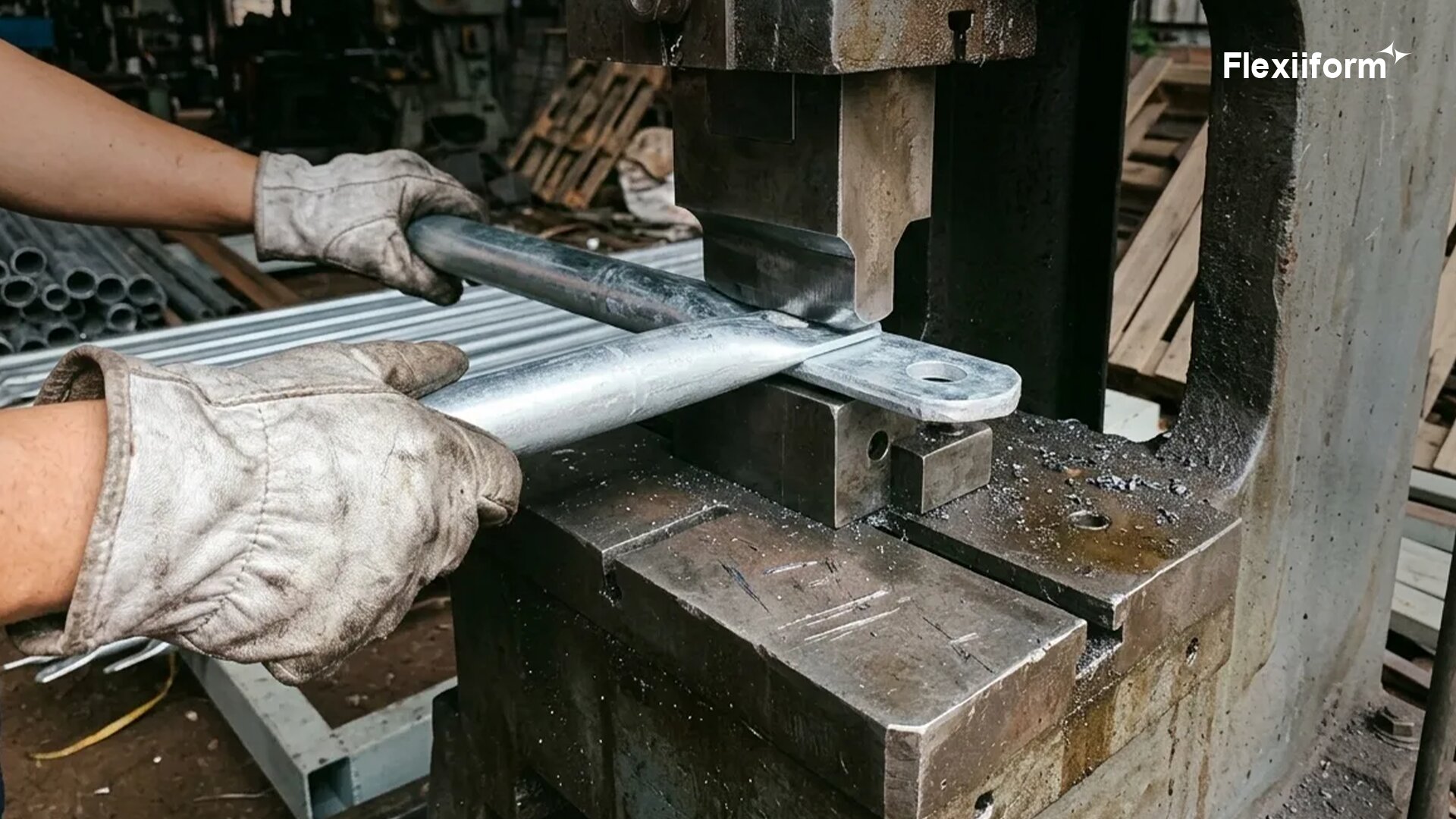 Dập dẹt đầu thanh, đột lỗ liên kết
